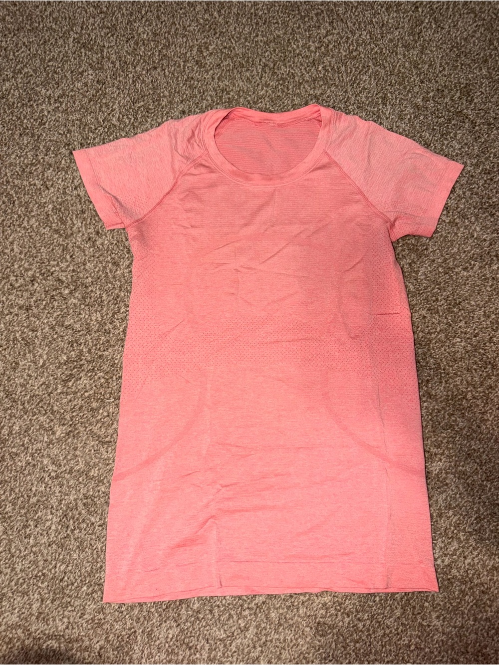 lululemon athletica Coral Pink Short-Sleeve Tee